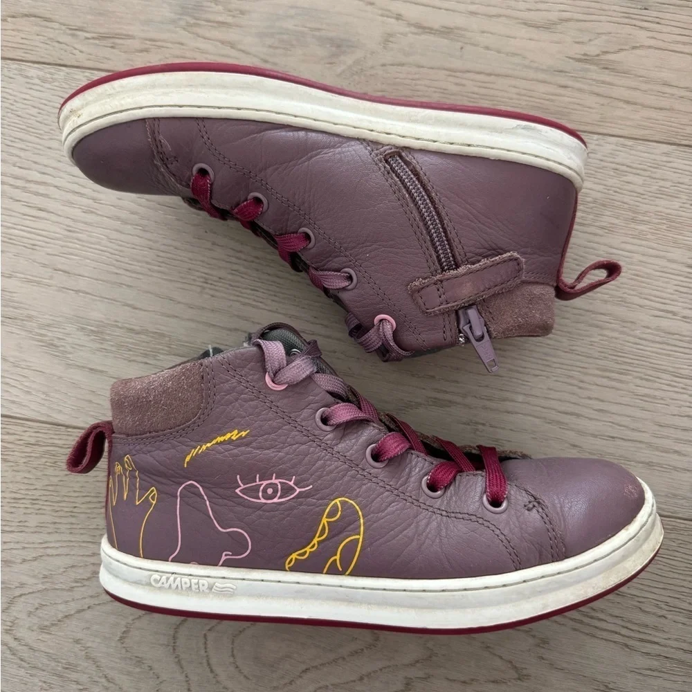 Camper Twins Purple Sneakers for Kids size 33 (US 2)
